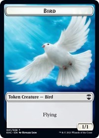 Bird // Spirit Double-sided Token [Kaldheim Commander Tokens] | Webway Games