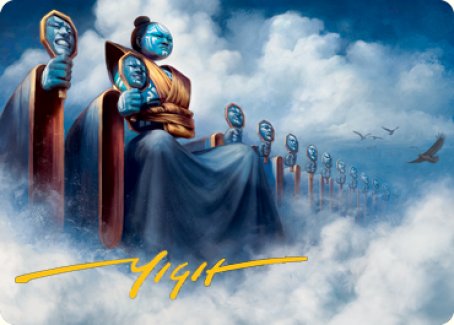 Myojin of Cryptic Dreams Art Card (Gold-Stamped Signature) [Kamigawa: Neon Dynasty Art Series] | Webway Games