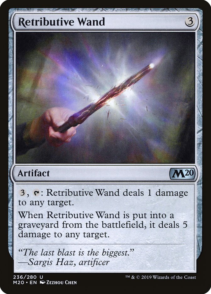 Retributive Wand [Core Set 2020] | Webway Games
