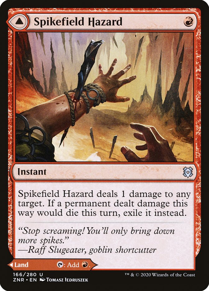 Spikefield Hazard // Spikefield Cave [Zendikar Rising] | Webway Games