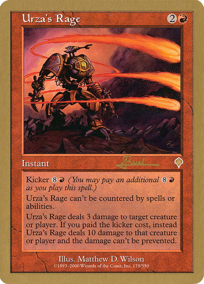 Urza's Rage (Antoine Ruel) [World Championship Decks 2001] | Webway Games