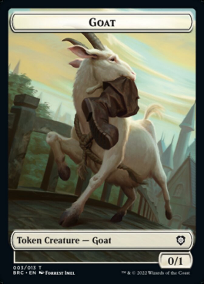 Construct (008) // Goat Double-Sided Token [The Brothers' War Commander Tokens] | Webway Games