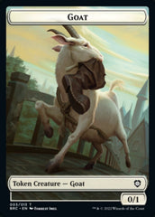 Construct (008) // Goat Double-Sided Token [The Brothers' War Commander Tokens] | Webway Games
