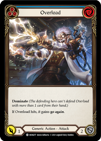 Overload (Blue) [MON277] 1st Edition Normal