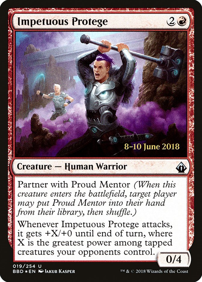 Impetuous Protege  (Prerelease) [Battlebond Prerelease Promos] | Webway Games