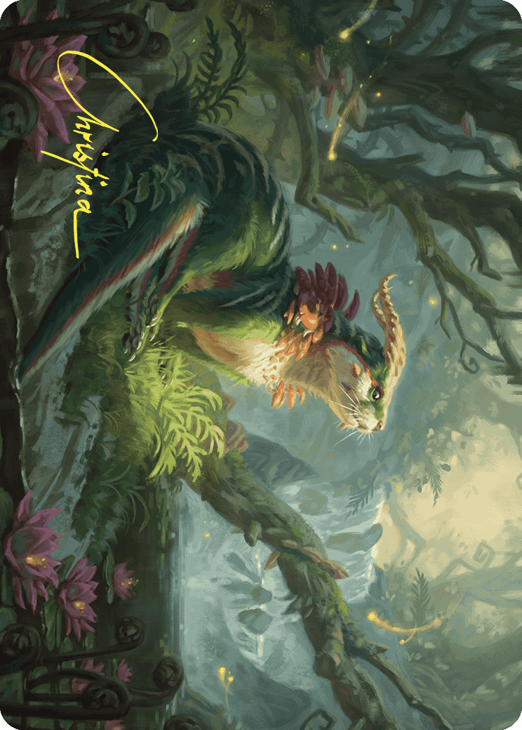 Elusive Otter Art Card (Gold-Stamped Signature) [Wilds of Eldraine Art Series] | Webway Games