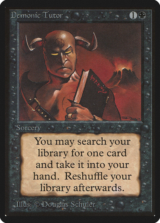Demonic Tutor [Limited Edition Beta] | Webway Games