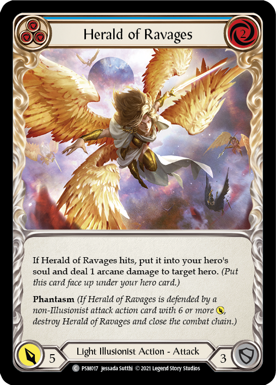 Herald of Ravages (Blue) [PSM017] (Monarch Prism Blitz Deck) | Webway Games