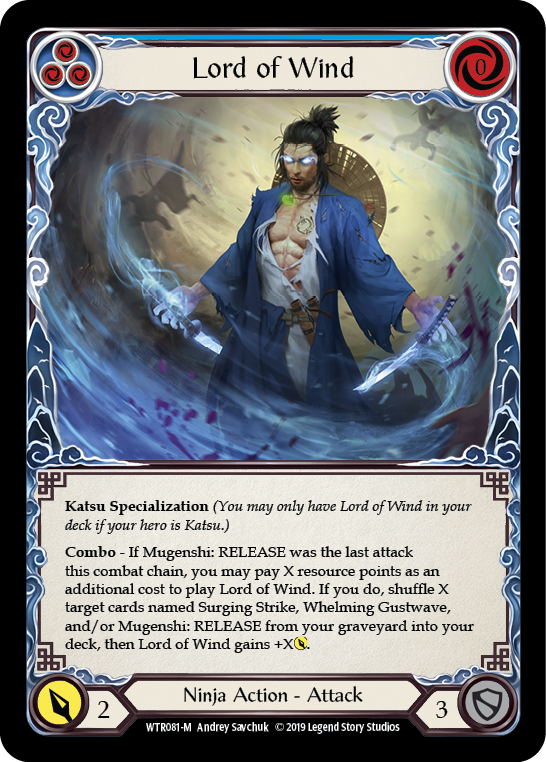 Lord of Wind [WTR081-M] Alpha Print Rainbow Foil | Webway Games