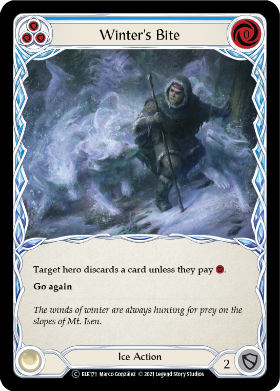 Winter's Bite (Blue) [U-ELE171] Unlimited Normal | Webway Games