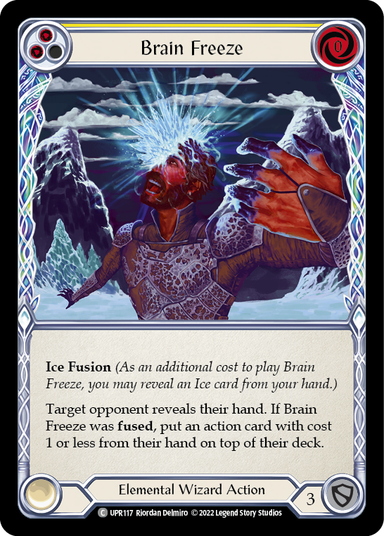 Brain Freeze (Yellow) [UPR117] (Uprising)  Rainbow Foil | Webway Games