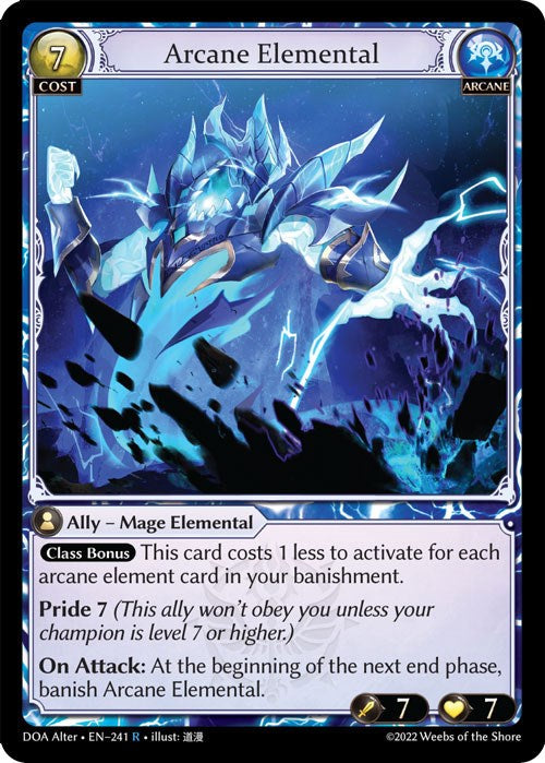 Arcane Elemental (241) [Dawn of Ashes: Alter Edition] | Webway Games