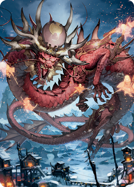 Atsushi, the Blazing Sky 2 Art Card [Kamigawa: Neon Dynasty Art Series] | Webway Games