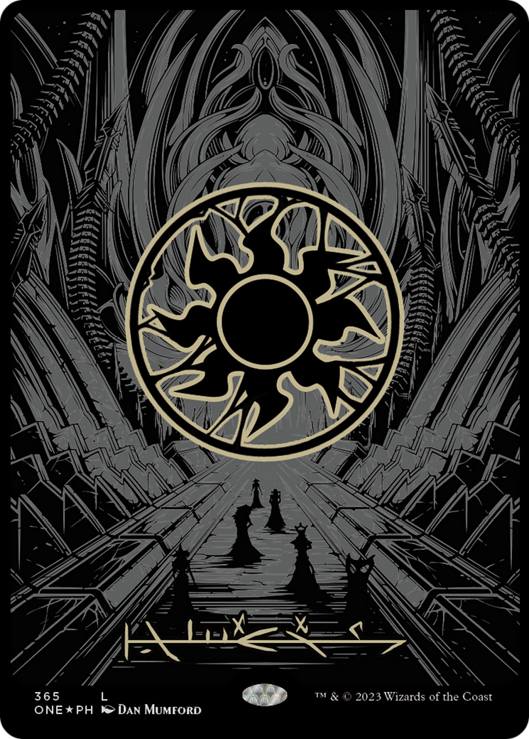 Plains (365) (Oil Slick Raised Foil) [Phyrexia: All Will Be One] | Webway Games