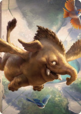 Lulu, Loyal Hollyphant Art Card (18) [Commander Legends: Battle for Baldur's Gate Art Series] | Webway Games