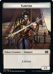 Zombie // Vampire Double-sided Token [Double Masters 2022 Tokens] | Webway Games