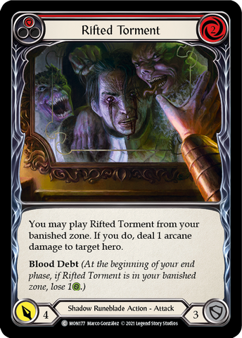 Rifted Torment (Red) [MON177] 1st Edition Normal