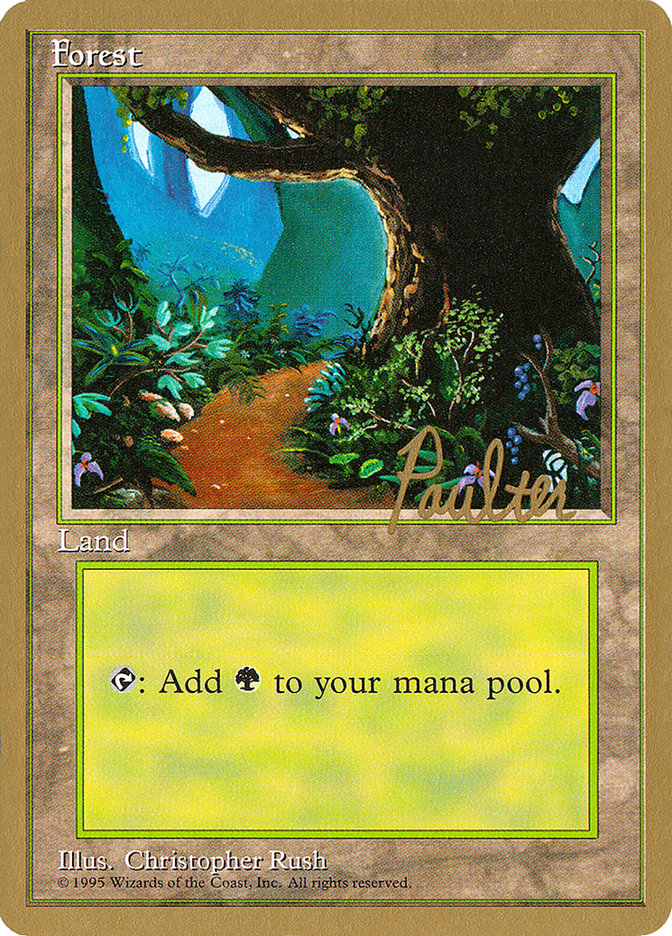 Forest (pp376) (Preston Poulter) [Pro Tour Collector Set] | Webway Games
