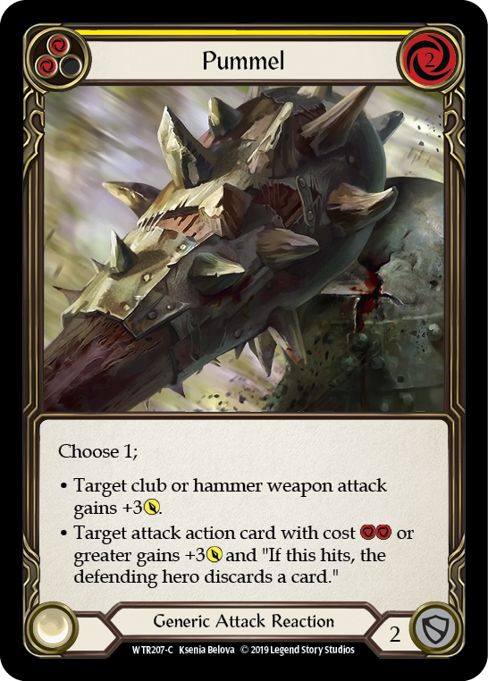 Pummel (Yellow) [WTR207-C] Alpha Print Rainbow Foil | Webway Games