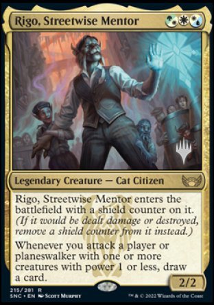 Rigo, Streetwise Mentor (Promo Pack) [Streets of New Capenna Promos] | Webway Games