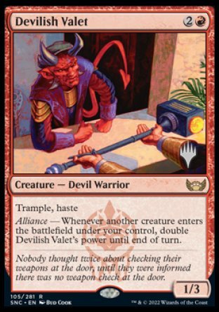 Devilish Valet (Promo Pack) [Streets of New Capenna Promos] | Webway Games
