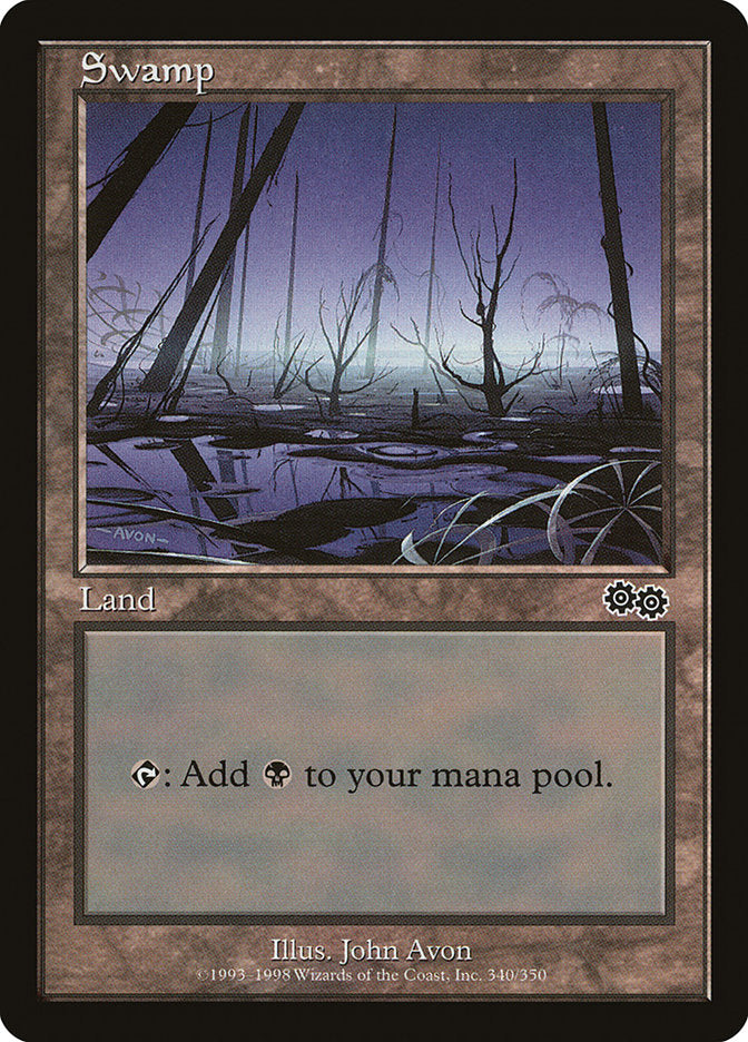 Swamp (#340) [Urza's Saga] | Webway Games