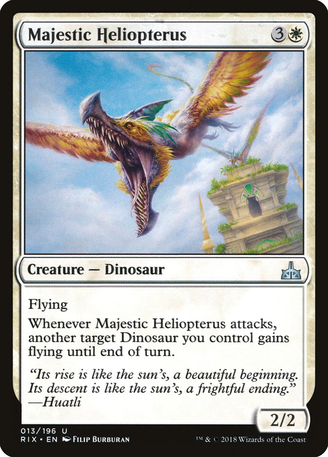 Majestic Heliopterus [Rivals of Ixalan] | Webway Games