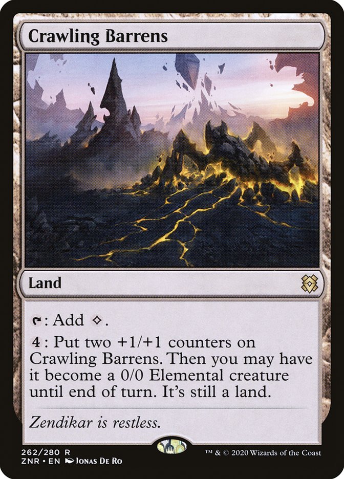 Crawling Barrens [Zendikar Rising] | Webway Games
