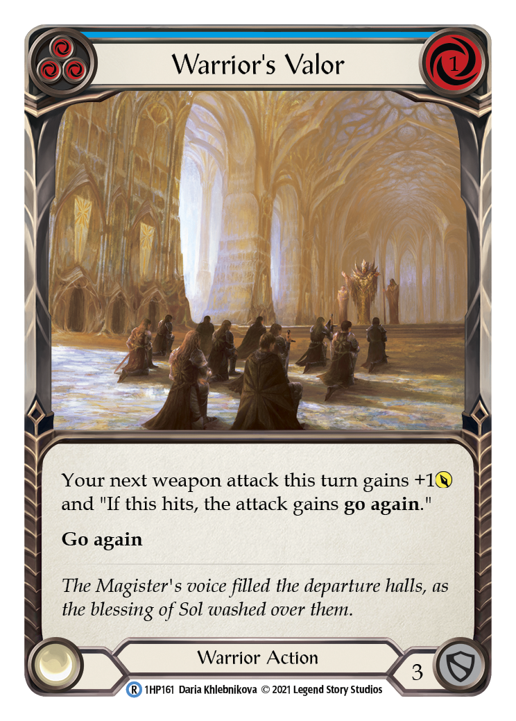 Warrior's Valor (Blue) [1HP161] | Webway Games