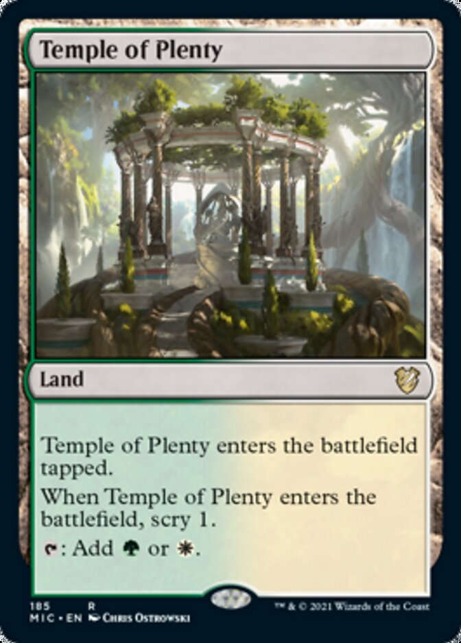 Temple of Plenty [Innistrad: Midnight Hunt Commander] | Webway Games