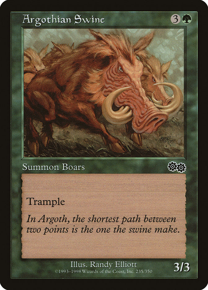 Argothian Swine [Urza's Saga] | Webway Games
