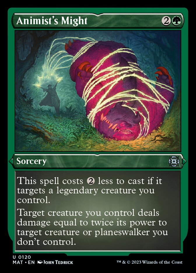 Animist's Might (Foil Etched) [March of the Machine: The Aftermath] | Webway Games