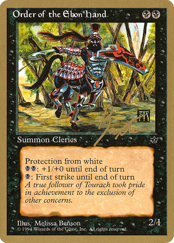 Order of the Ebon Hand (Benson) (George Baxter) [Pro Tour Collector Set] | Webway Games