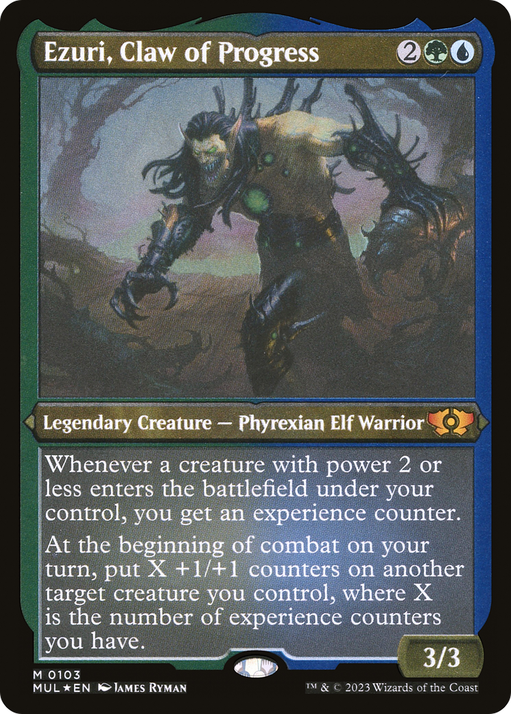 Ezuri, Claw of Progress (Foil Etched) [Multiverse Legends] | Webway Games