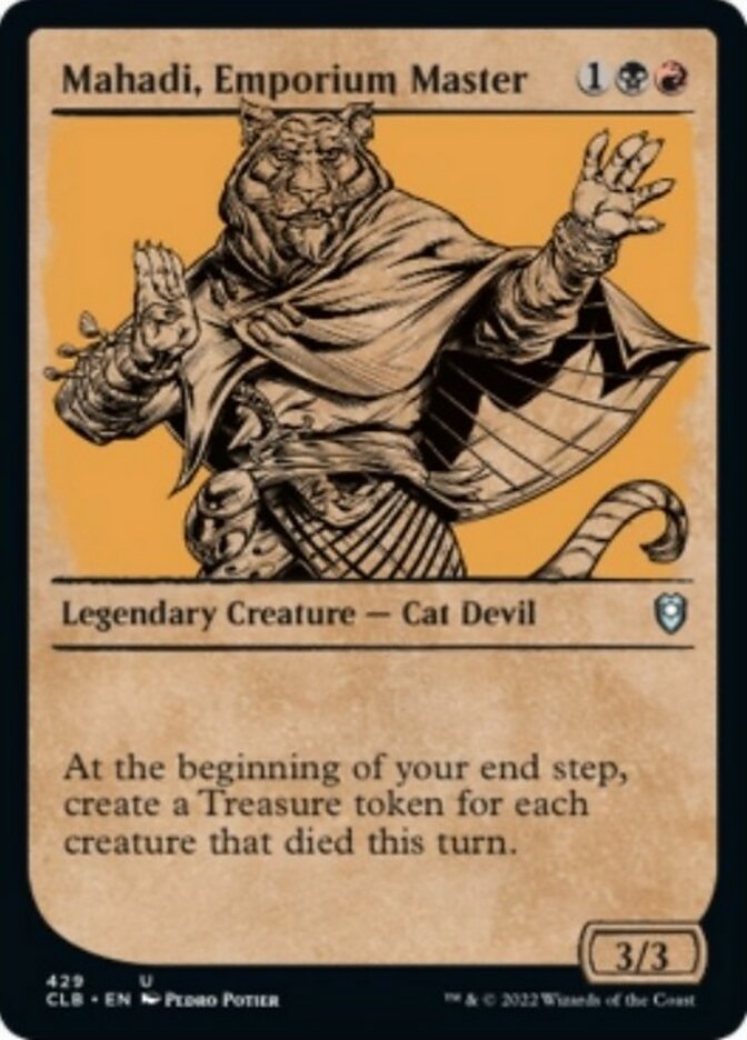 Mahadi, Emporium Master (Showcase) [Commander Legends: Battle for Baldur's Gate] | Webway Games