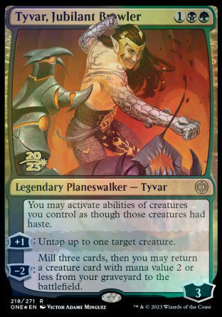 Tyvar, Jubilant Brawler [Phyrexia: All Will Be One Prerelease Promos] | Webway Games