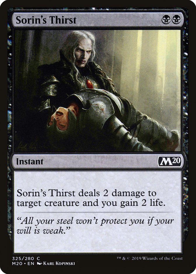 Sorin's Thirst [Core Set 2020] | Webway Games