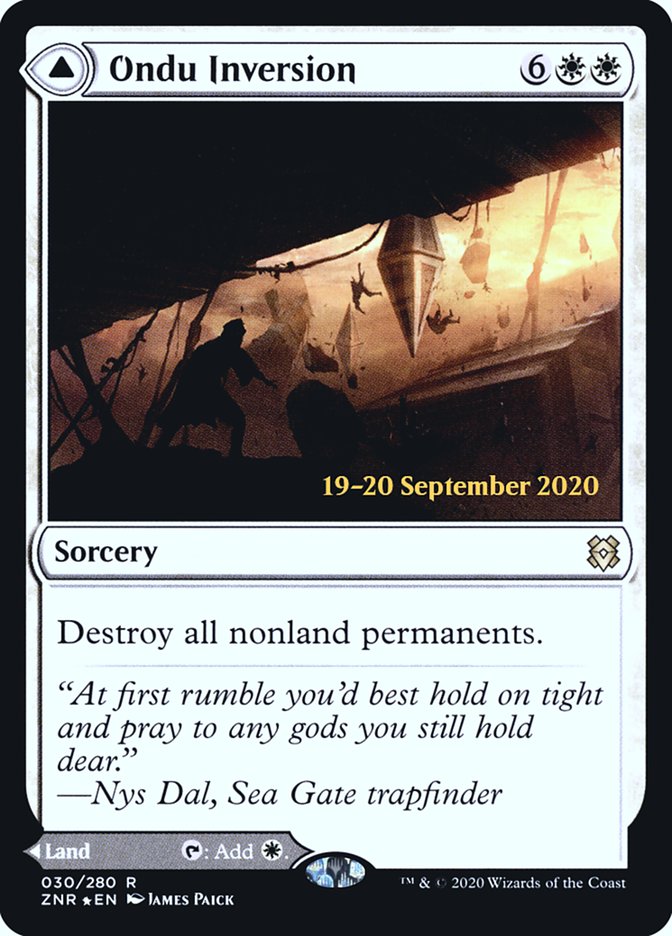 Ondu Inversion // Ondu Skyruins  [Zendikar Rising Prerelease Promos] | Webway Games