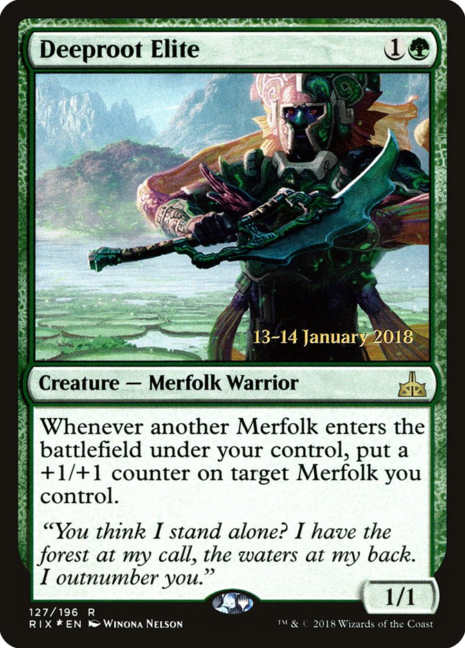 Deeproot Elite (Prerelease) [Rivals of Ixalan Prerelease Promos] | Webway Games