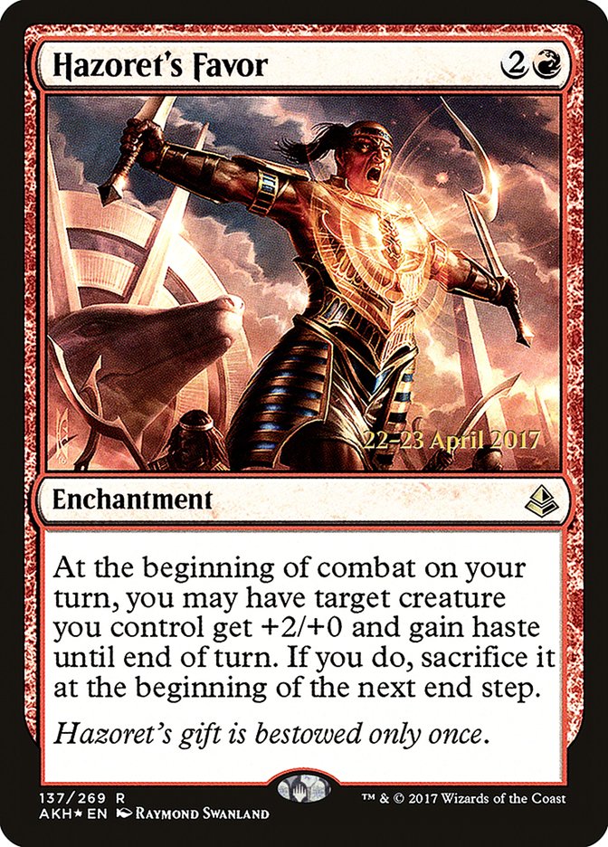 Hazoret's Favor  (Prerelease) [Amonkhet Prerelease Promos] | Webway Games