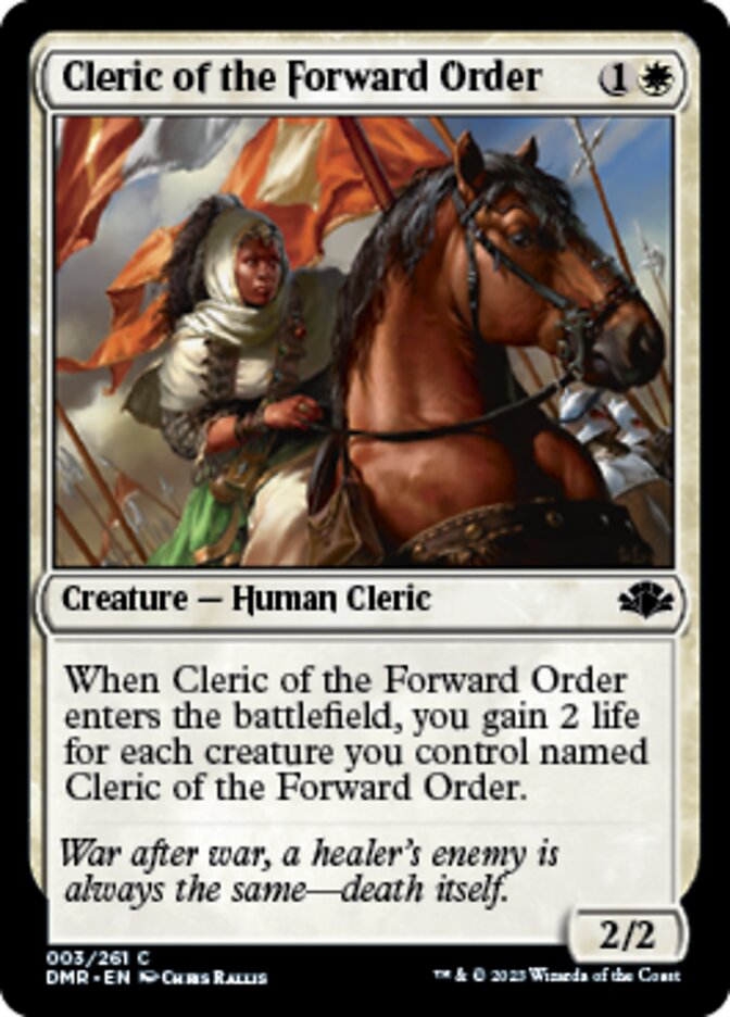 Cleric of the Forward Order [Dominaria Remastered] | Webway Games