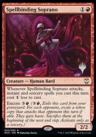 Spellbinding Soprano (Promo Pack) [Streets of New Capenna Commander Promos] | Webway Games