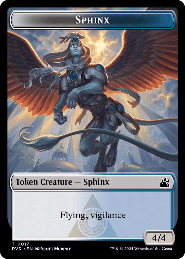 Bird // Sphinx Double-Sided Token [Ravnica Remastered Tokens] | Webway Games