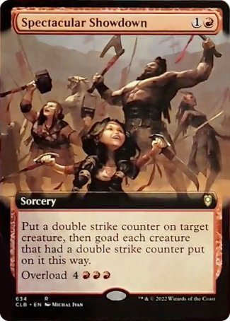 Spectacular Showdown (Extended Art) [Commander Legends: Battle for Baldur's Gate] | Webway Games