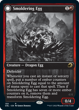 Smoldering Egg // Ashmouth Dragon [Innistrad: Double Feature] | Webway Games
