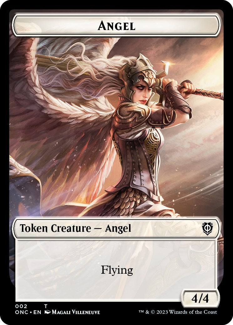 Soldier (007) // Angel Double-Sided Token [Phyrexia: All Will Be One Commander Tokens] | Webway Games