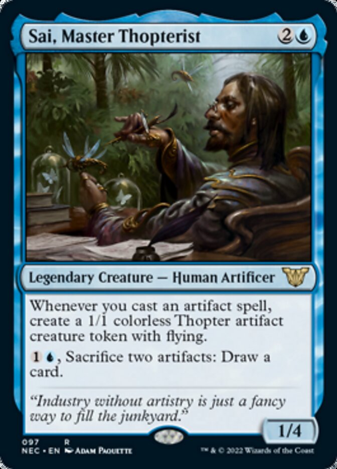 Sai, Master Thopterist [Kamigawa: Neon Dynasty Commander] | Webway Games