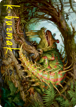 Blex, Vexing Pest Art Card (Gold-Stamped Signature) [Strixhaven: School of Mages Art Series] | Webway Games