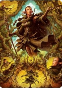 Nissa of Shadowed Boughs 2 Art Card [Zendikar Rising Art Series] | Webway Games
