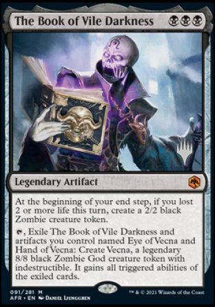 The Book of Vile Darkness (Promo Pack) [Dungeons & Dragons: Adventures in the Forgotten Realms Promos] | Webway Games